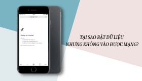 Tại sao bật dữ liệu di động nhưng không vào được mạng?