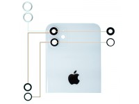 Mặt kính camera sau và viền xi iPhone 11 Pro/ iPhone 11 Pro Max silver