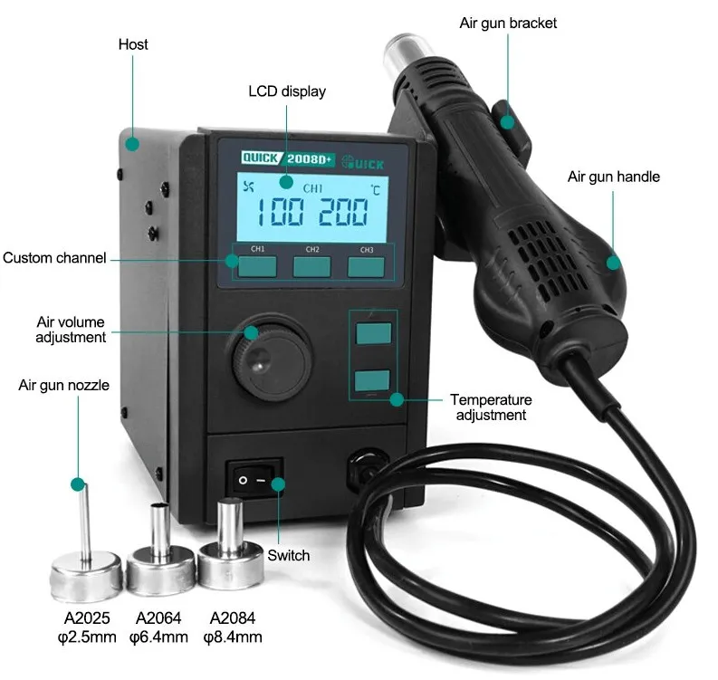 Máy khò Quick 2008D+