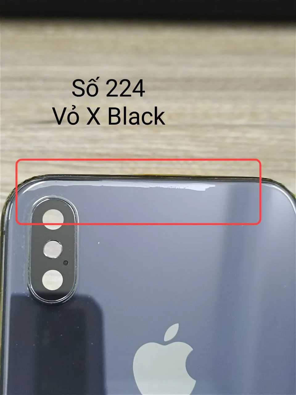 Bộ vỏ iPhone X black (số 224)