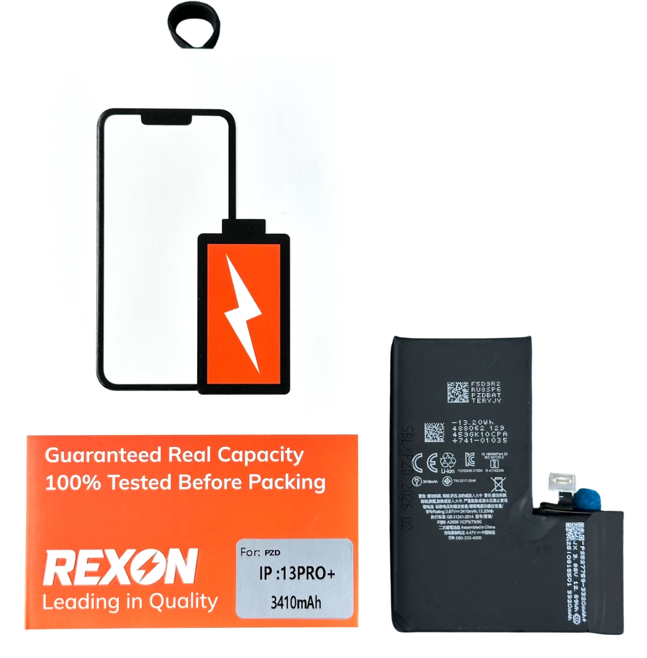 Pin iPhone 13 Pro dung lượng siêu cao - REXON  (Chạy chuẩn đoán)