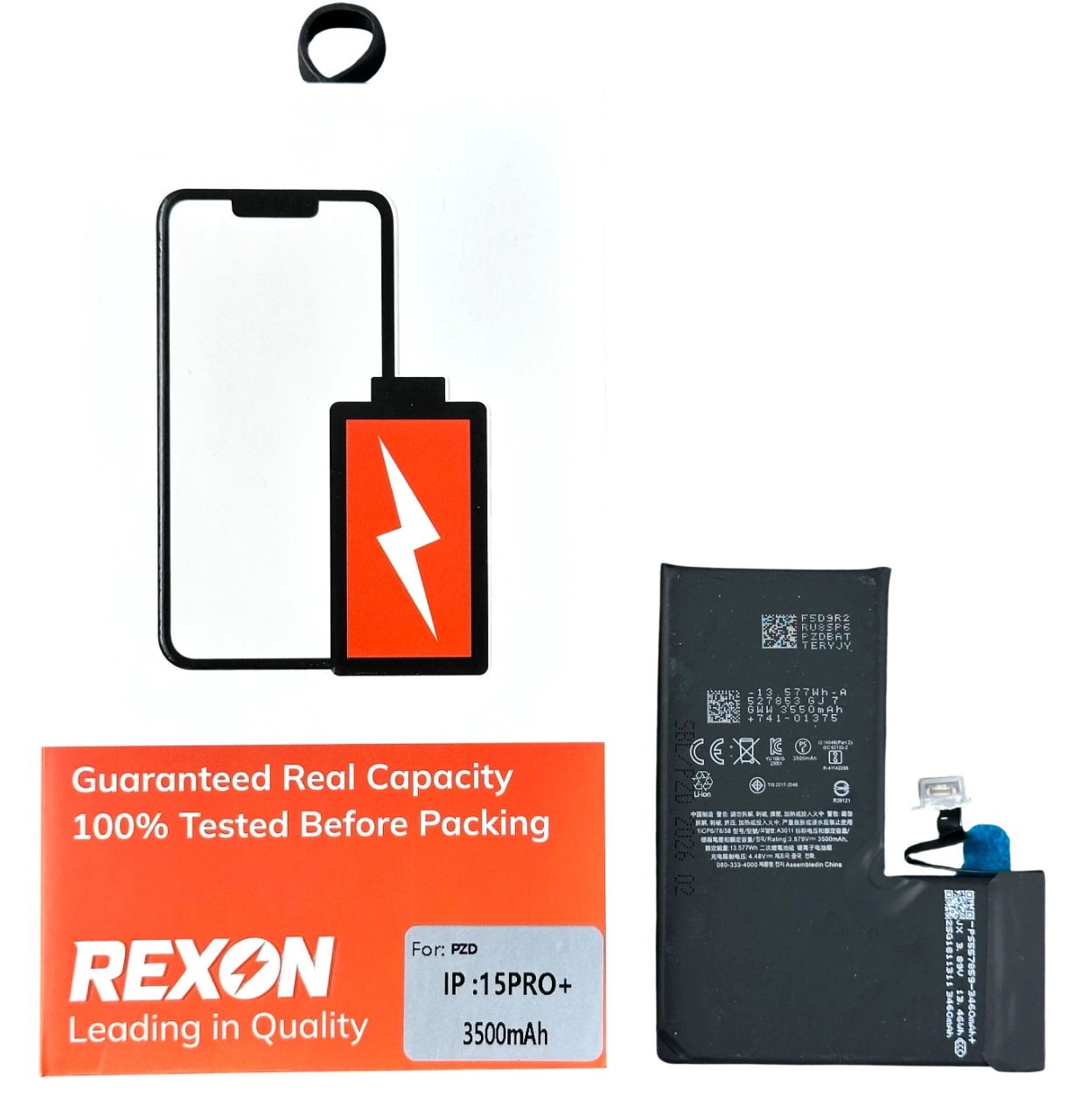 Pin iPhone 15 Pro dung lượng siêu cao - REXON  (Chạy chuẩn đoán)