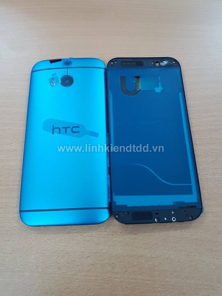 Bộ vỏ HTC One / M8 xanh