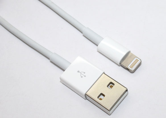 Cáp USB Lightning iPhone 5 vỏ zin, đầu USB zin