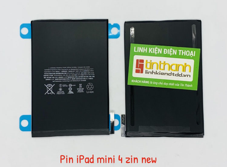 Pin iPad new chính hãng bao test 2 ngày sử dụng