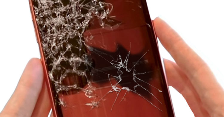 màn hình iPhone XR bị thiệt hại