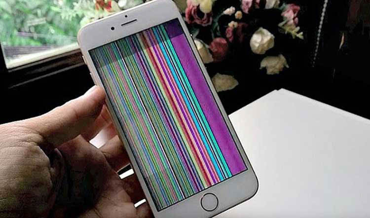 Nguyên nhân màn hình iPhone 6 Plus bị sọc dọc