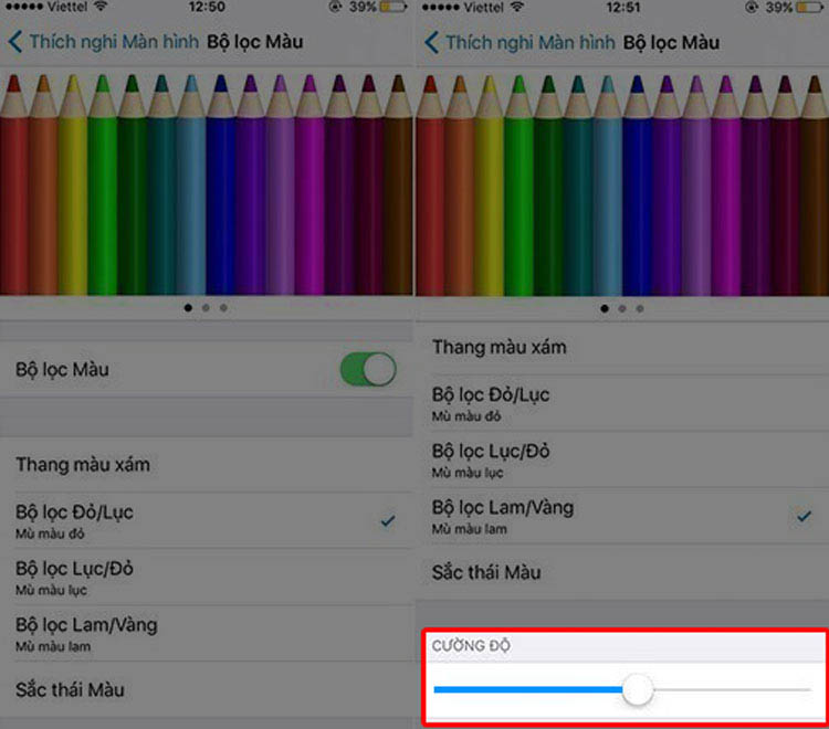 Điều chỉnh tone màu để khắc phục màn hình iPhone 11 Pro Max bị vàng