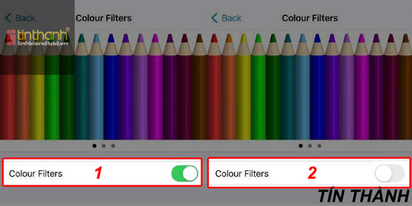 Tắt bộ lọc màu và đảo ngược màu để khắc phục màn hình iPhone XS bị tối