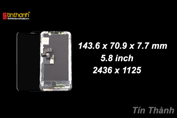 Tỉ lệ iPhone X khi so với màn hình iPhone XS là bao nhiêu inch