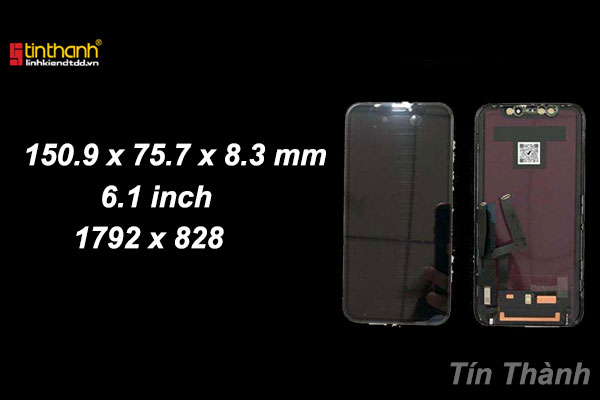 Kích cỡ iPhone XR khi so với màn hình iPhone XS là bao nhiêu inch