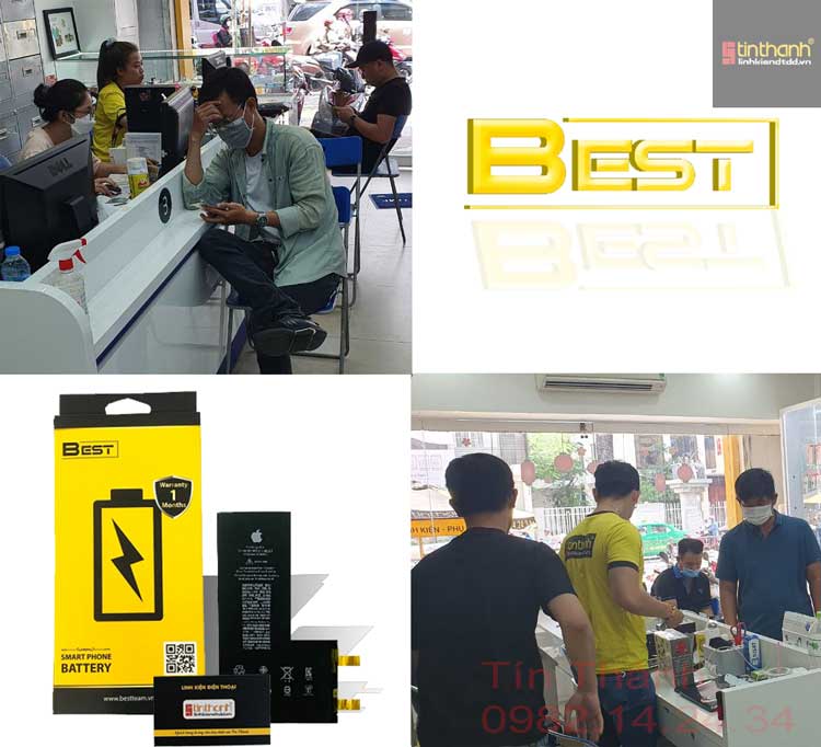 Thợ sửa điện thoại tranh nhau mua pin iPhone XS dung lượng cao tại Tín Thành ở TPHCM