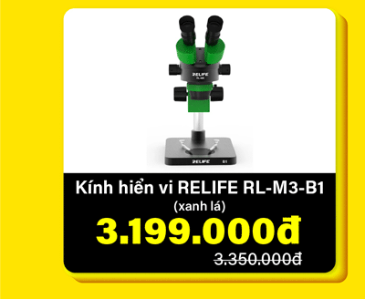 Kính hiển vi RELIFE RL-M3-B1 xanh lá