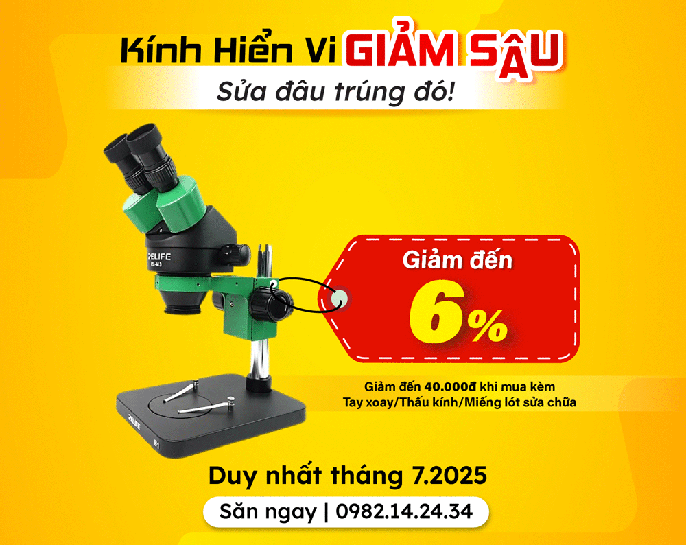 kính hiển vi giảm sâu sửa đâu trúng đó