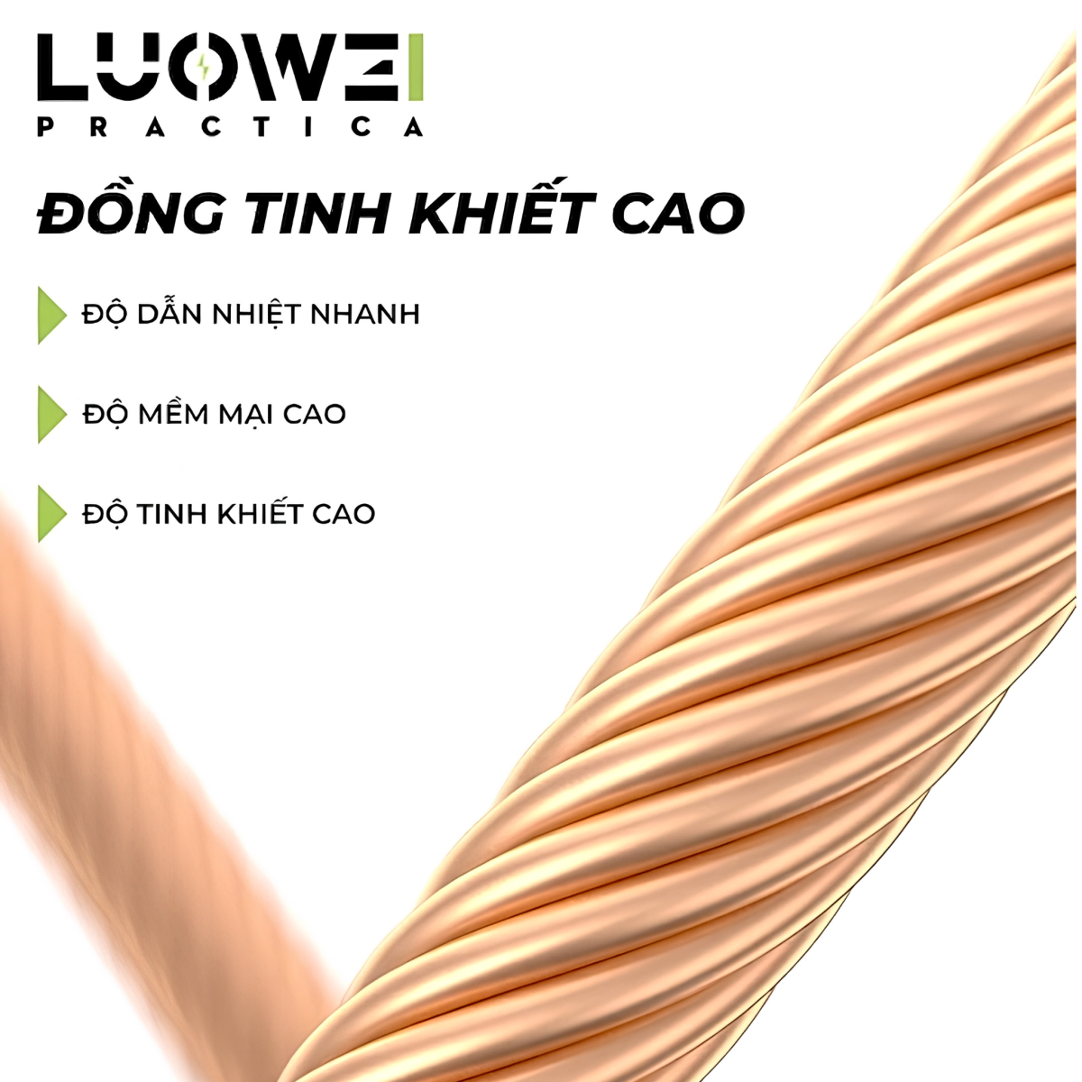 Dây hút chì Luowei LW-Strong
