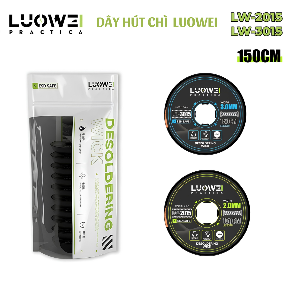 Dây hút chì Luowei LW-Strong