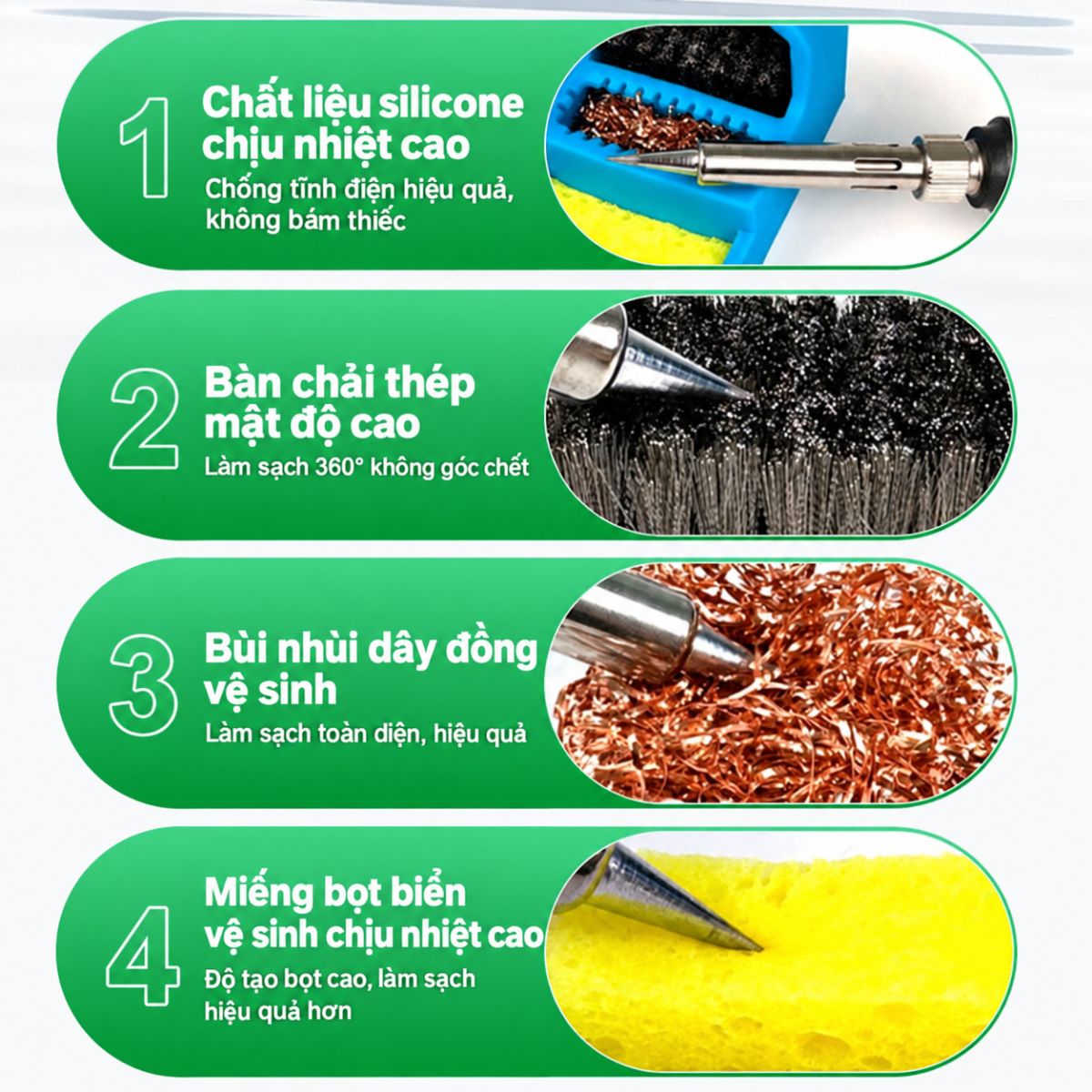 Bộ dụng cụ vệ sinh mũi hàn Relife