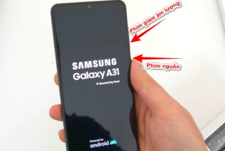 Cách chụp màn hình Samsung A31 3